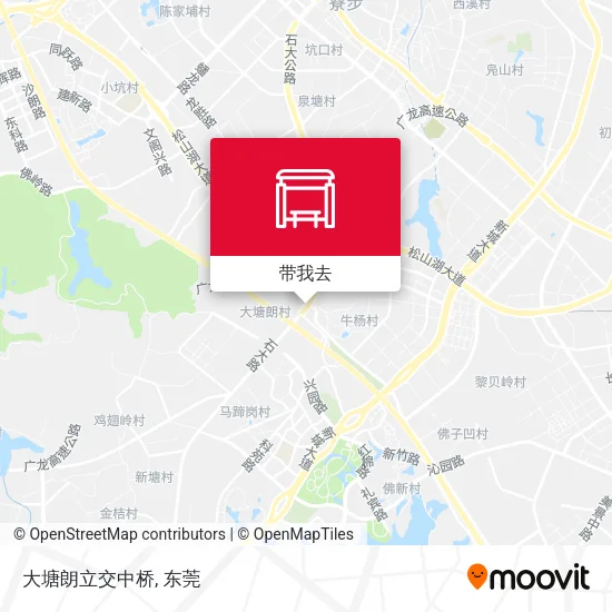 大塘朗立交中桥地图