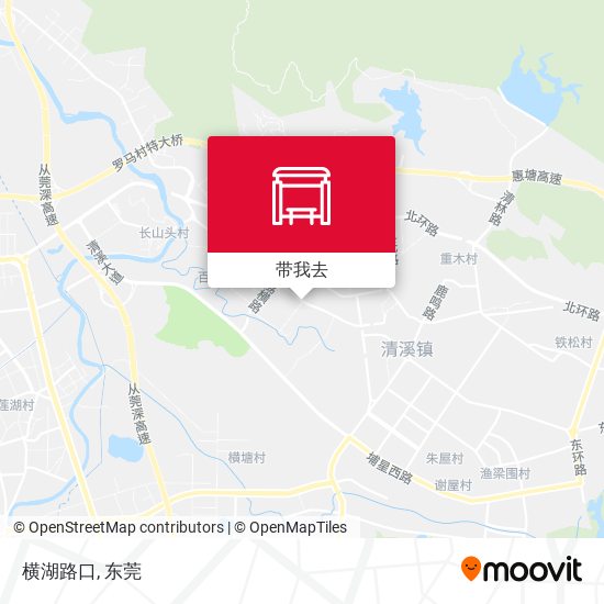 横湖路口地图