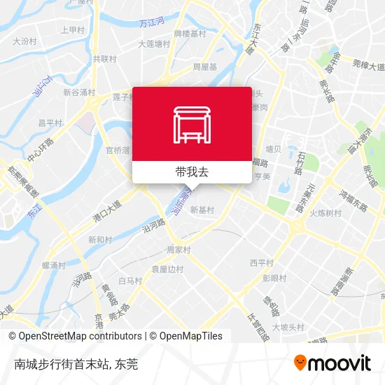 南城步行街首末站地图
