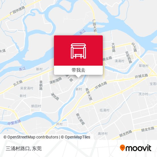 三涌村路口地图