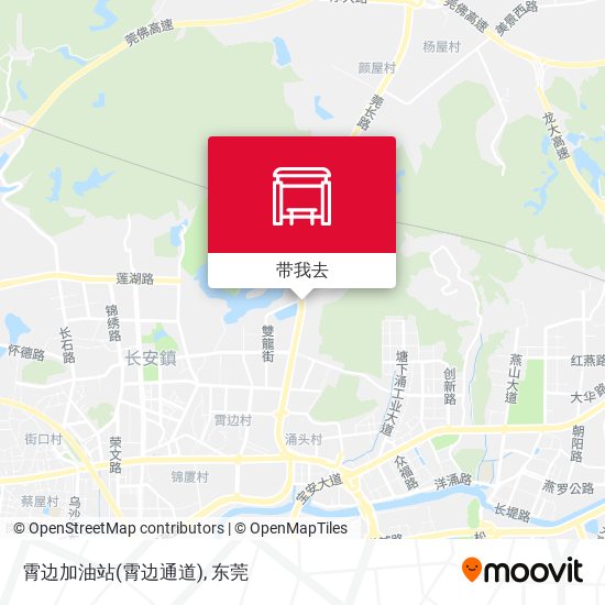 霄边加油站(霄边通道)地图