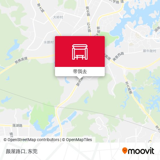 颜屋路口地图