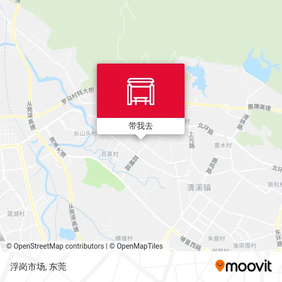 浮岗市场地图