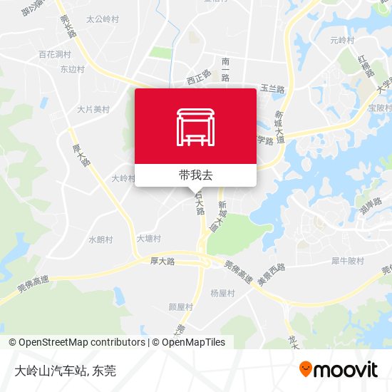 大岭山汽车站地图
