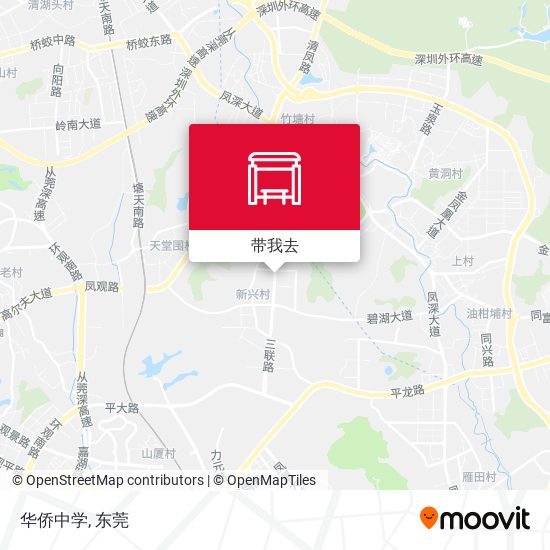 华侨中学地图
