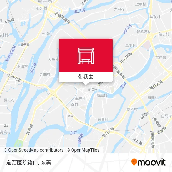 道滘医院路口地图
