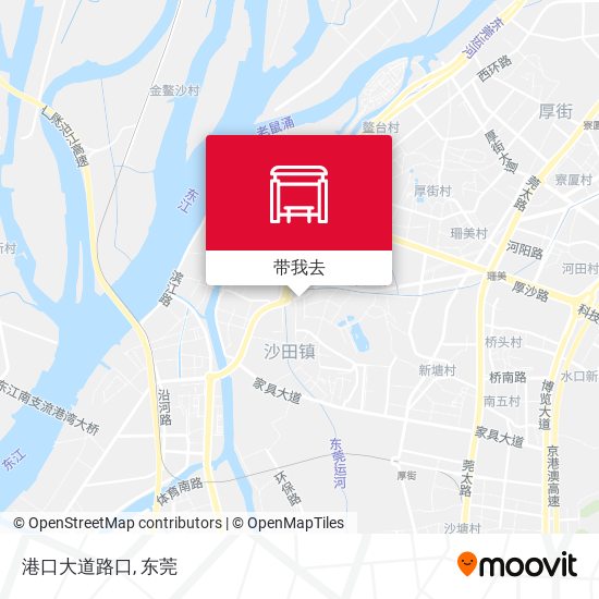 港口大道路口地图