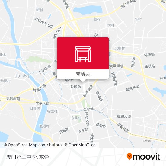 虎门第三中学地图