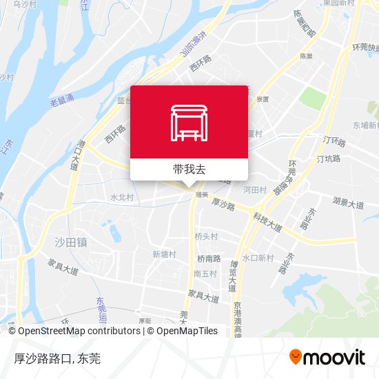 厚沙路路口地图