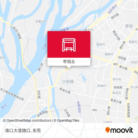 港口大道路口地图