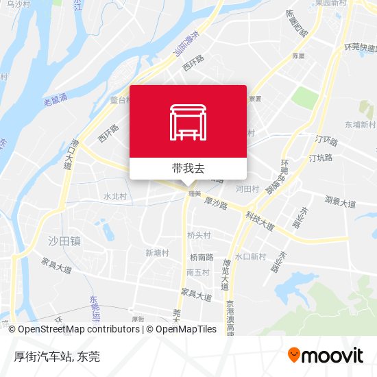 厚街汽车站地图