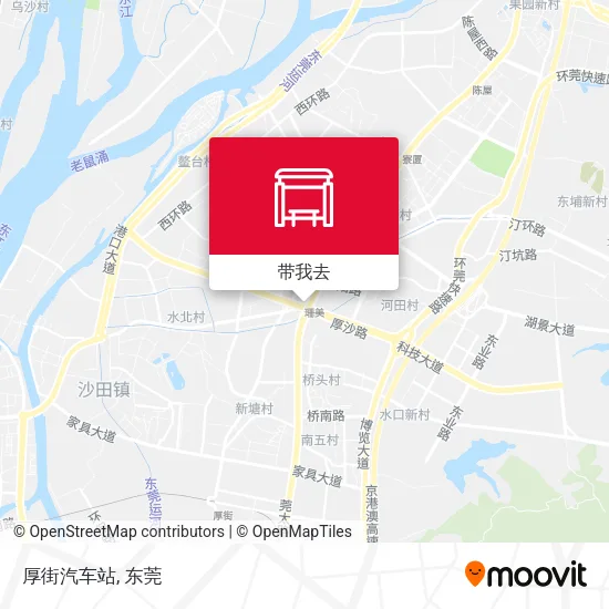 厚街汽车站地图