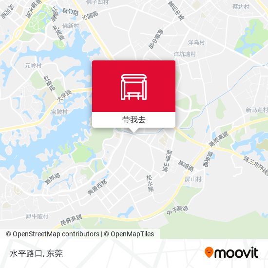 水平路口地图