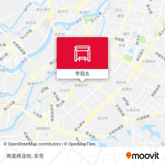 周溪商业街地图