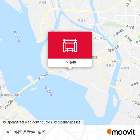 虎门外国语学校地图