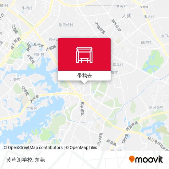 黄草朗学校地图