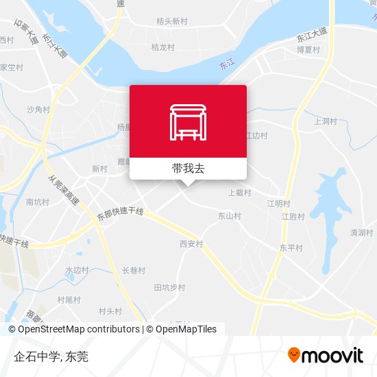 企石中学地图