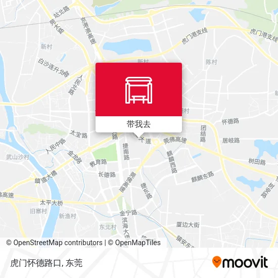 虎门怀德路口地图