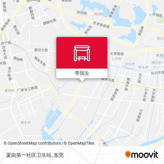 厦岗第一社区卫生站地图