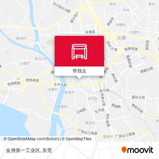 金洲第一工业区地图