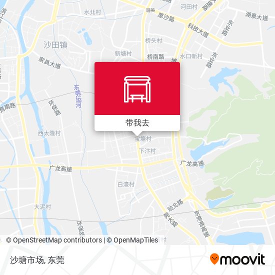 沙塘市场地图