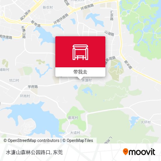 水濂山森林公园路口地图