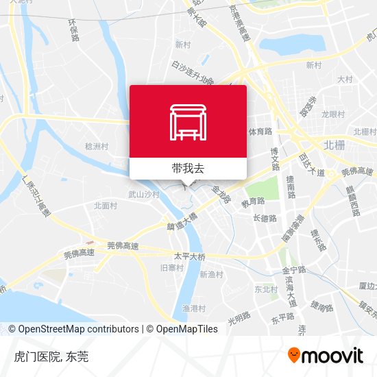 虎门医院地图