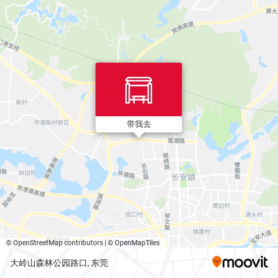 大岭山森林公园路口地图