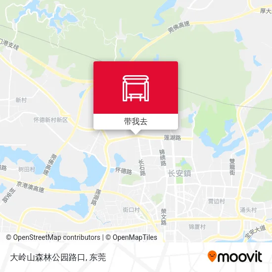 大岭山森林公园路口地图