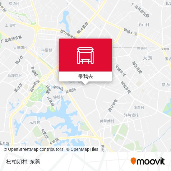 松柏朗村地图