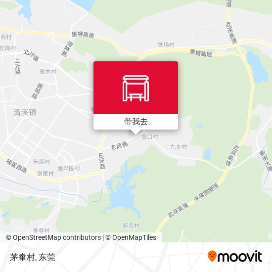 茅輋村地图
