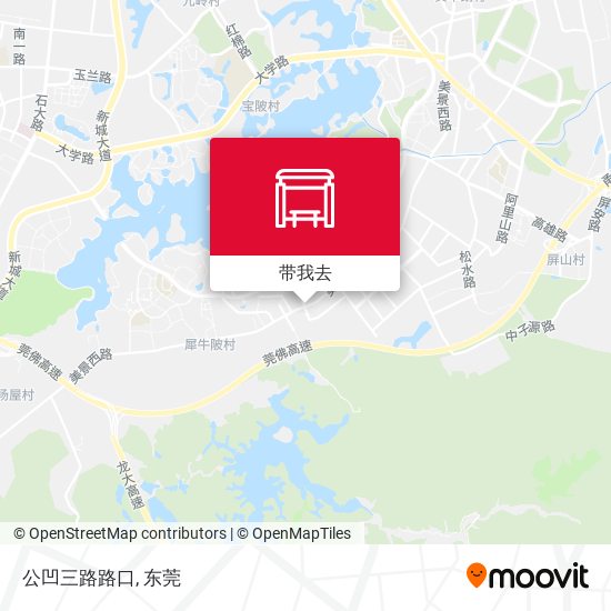 公凹三路路口地图