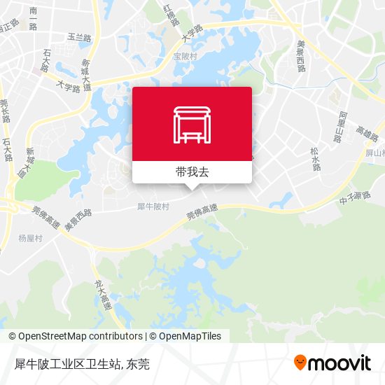 犀牛陂工业区卫生站地图
