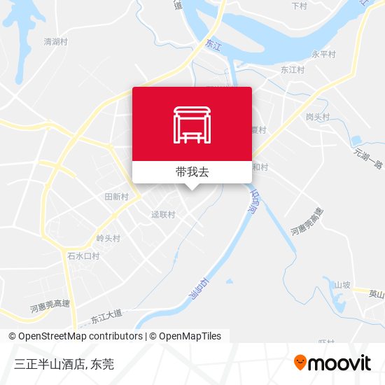 三正半山酒店地图
