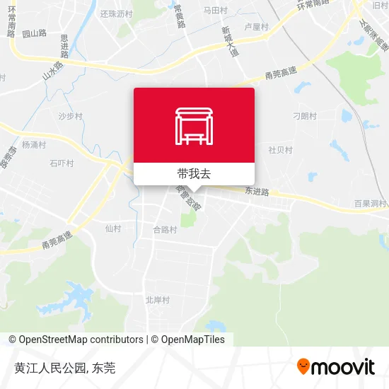 黄江人民公园地图