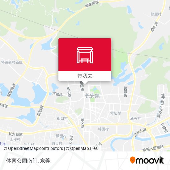 体育公园南门地图