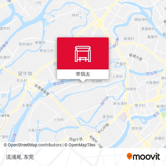 流涌尾地图