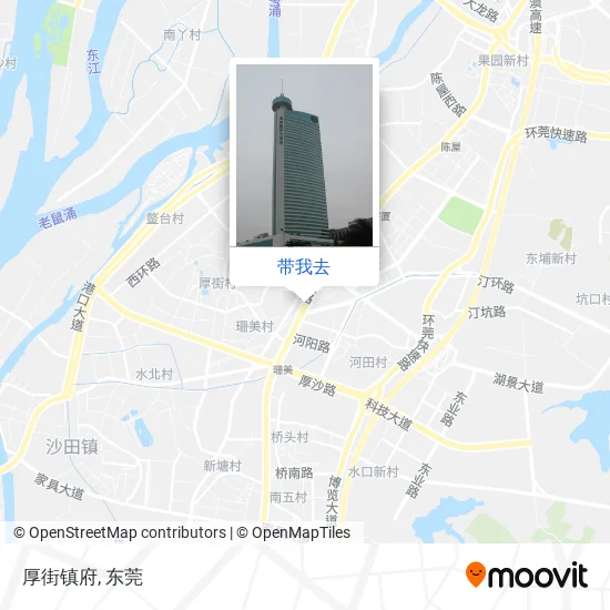 厚街镇府地图