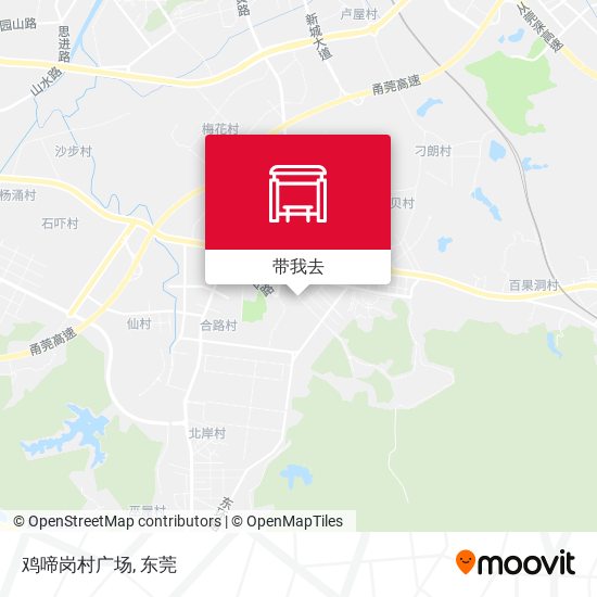 鸡啼岗村广场地图