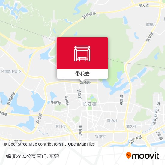 锦厦农民公寓南门地图