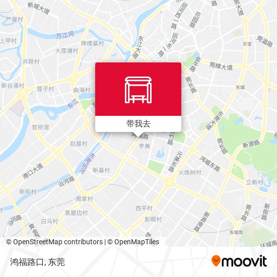 鸿福路口地图