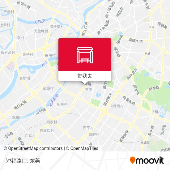 鸿福路口地图