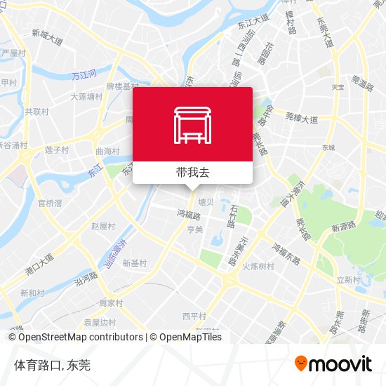 体育路口地图