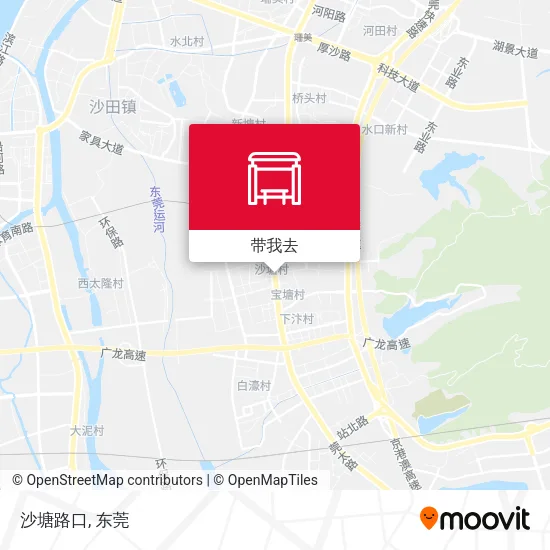 沙塘路口地图