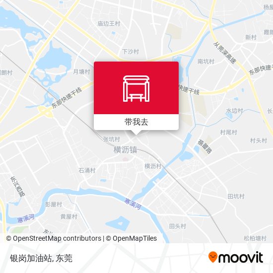 银岗加油站地图
