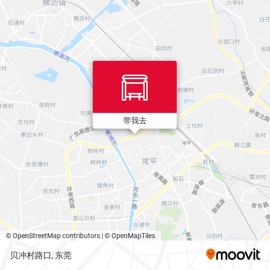 贝冲村路口地图
