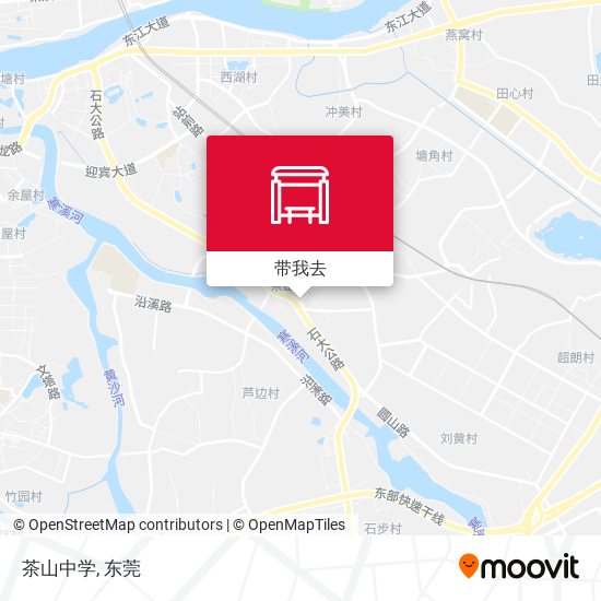 茶山中学地图