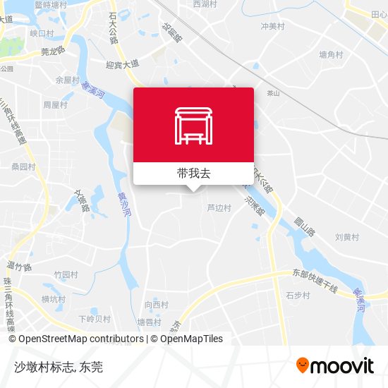 沙墩村标志地图