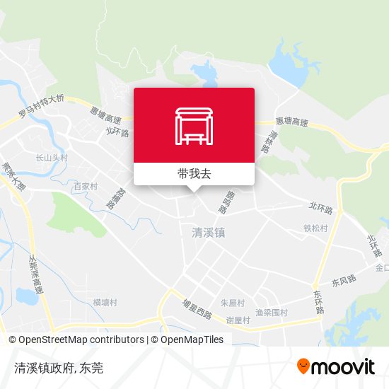 清溪镇政府地图