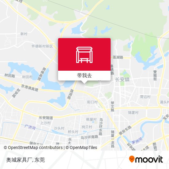 奥城家具厂地图